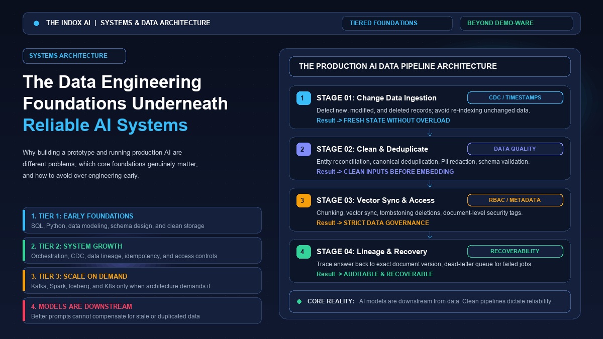 The Data Engineering Foundations Underneath Reliable AI Systems